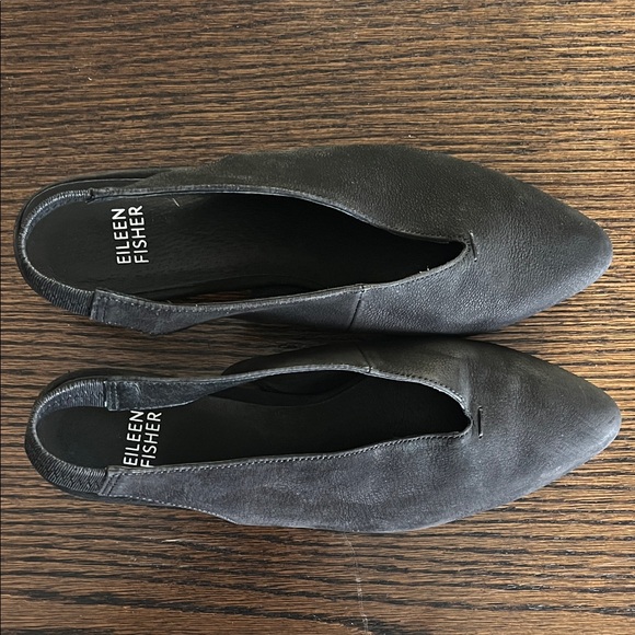 Eileen Fisher Gatwick Black Women's Slingback Flats - Picture 6 of 6